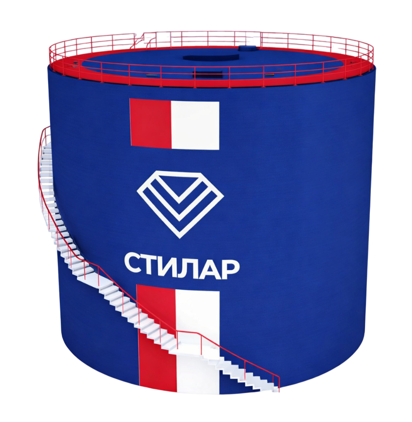 Цельносварной резервуар РВС для сточных вод 150 м³ от завода-производителя